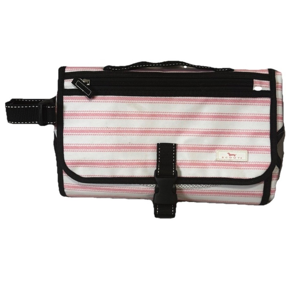 Scout Baby Changing Mat Pink And White Stripe